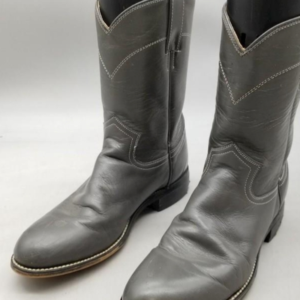 Justin Boots Gray Ankle Boots